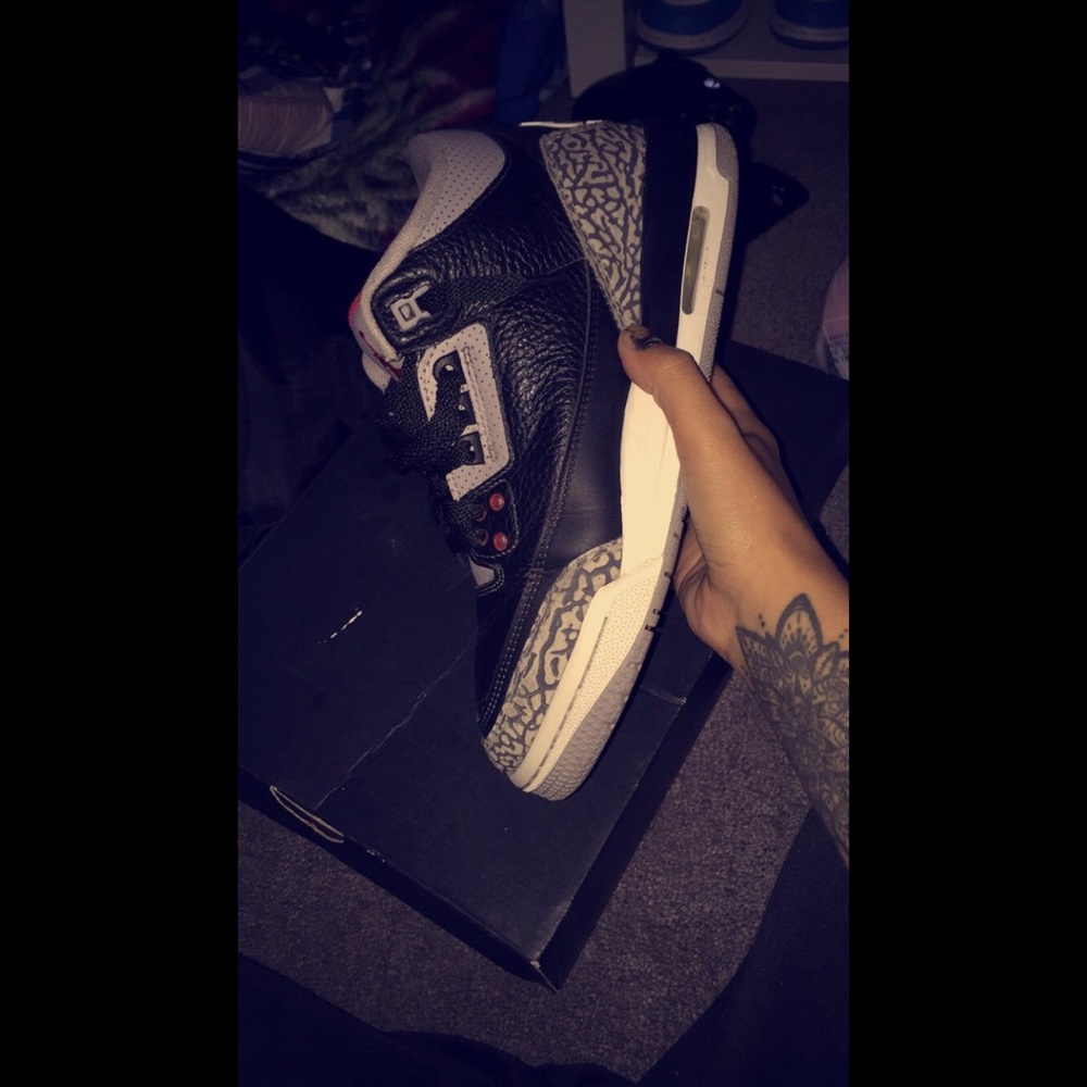 Black cement 3s